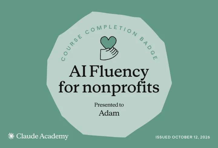 AI Fluency for nonprofits — Claude Academy