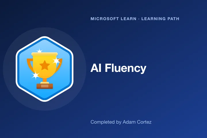AI Fluency — Microsoft Learn