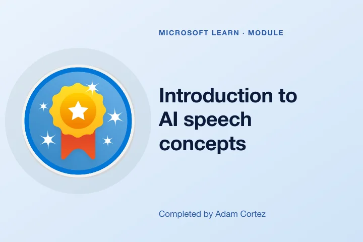 Introduction to AI speech concepts — Microsoft Learn