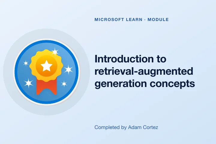 Introduction to retrieval-augmented generation concepts — Microsoft Learn