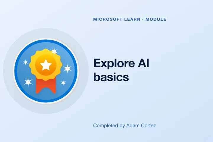 Explore AI basics — Microsoft Learn